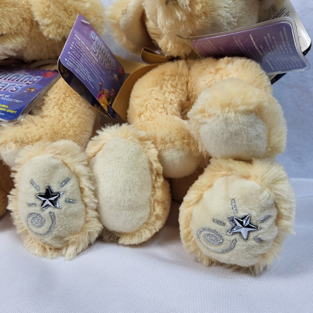 Russ Shining Stars Plush Dog Lot 2 With Tags International Star Registry - Picture 2 of 10